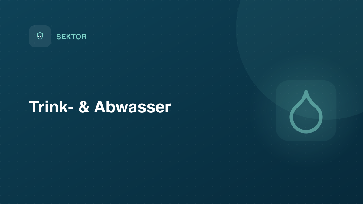 NIS-2 in der Wasserwirtschaft